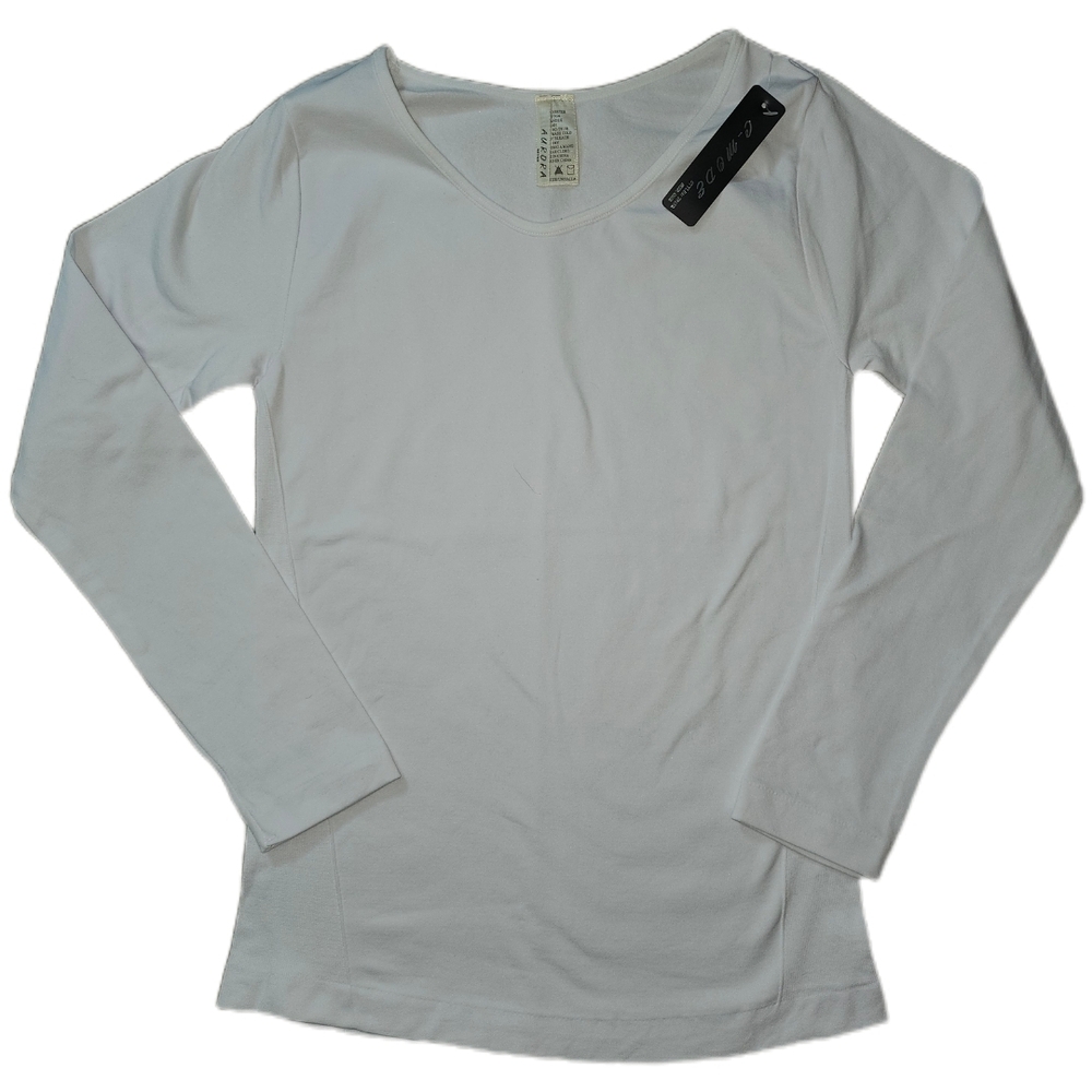 Aurora || White Fleece Long Sleeve- One Size